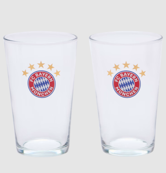 FC Bayern München - Glas Logo 2er-Set